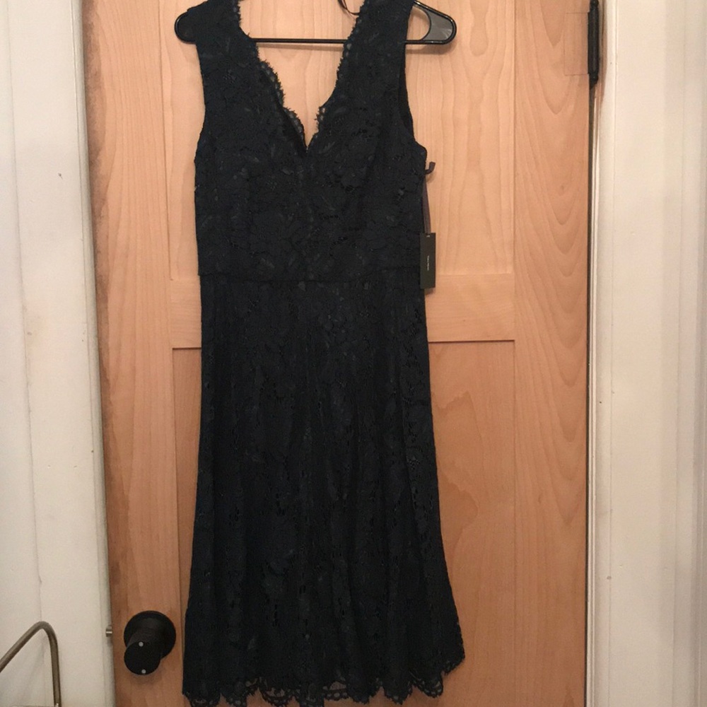 Green Lace Vera Wang Dress
